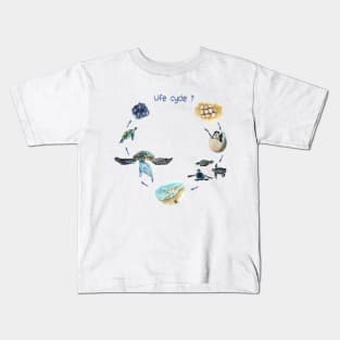 Sea turtle life cycle Kids T-Shirt